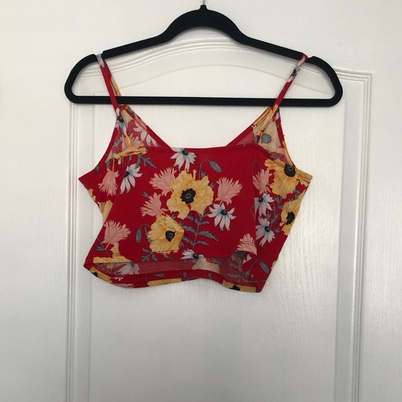 Floral Cropped tank - Picture 2 of 2